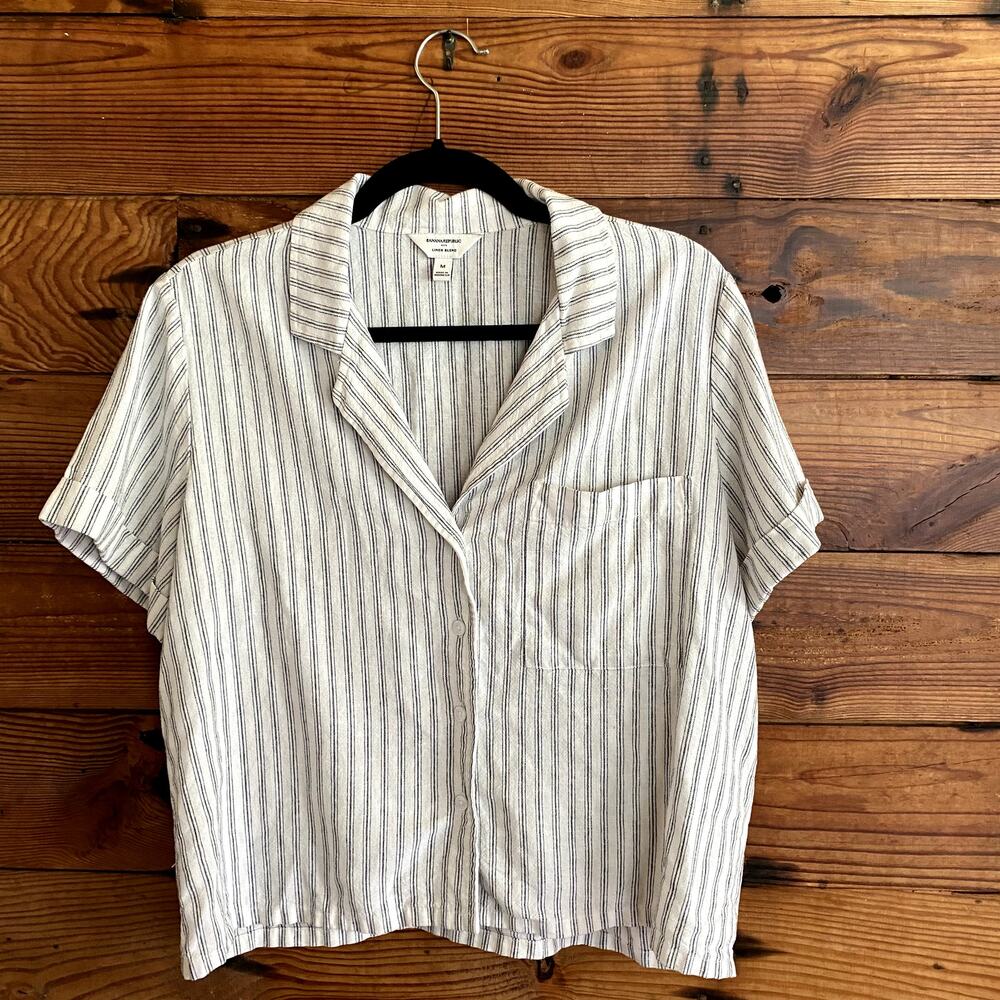 Banana Republic Linen Blend Shirt size Medium